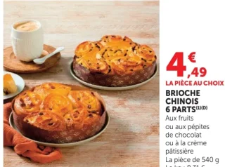 Brioche chinois 6 parts
