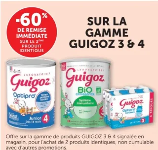 Laits pour bébés Guigoz 3 & 4