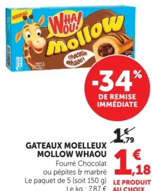 Gâteaux moelleux Mollow Whaou