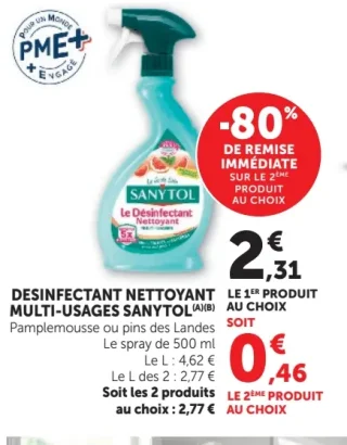 Désinfectant Nettoyant Multi-usages Sanytol