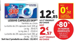 Lessive capsules Skip