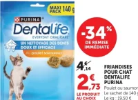 Friandises pour chat Purina Dentalife