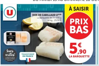 Dos de cabillaud U