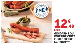 Gendarme ou Poitrine Cuite Fumée Pierre Schmidt