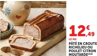 Pâté en croûte Richelieu ou Poulet citron moutarde
