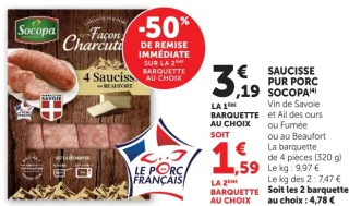 SAUCISSE PUR PORC SOCOPA