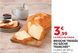 Brioche tressée ou gâche tranchée