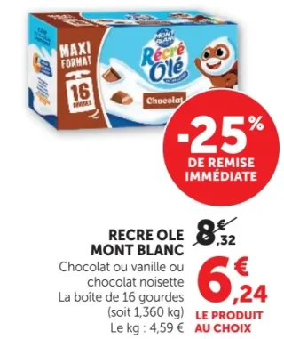 Récré Oulé Mont Blanc Chocolat