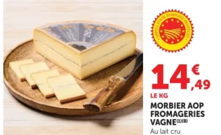 Morbier AOP Fromageries Vagne