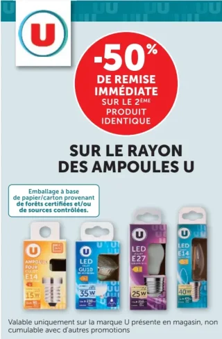 Ampoules U LED