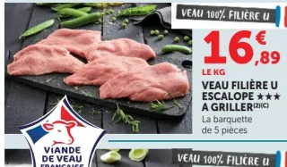 Veau Filière U Escalope