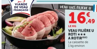 VEAU FILIERE U ROTI A ROTIR