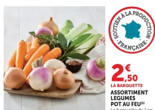 Assortiment légumes pot au feu