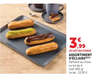 Assortiment d'éclairs