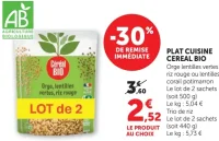 Plat Cuisine Cereal Bio