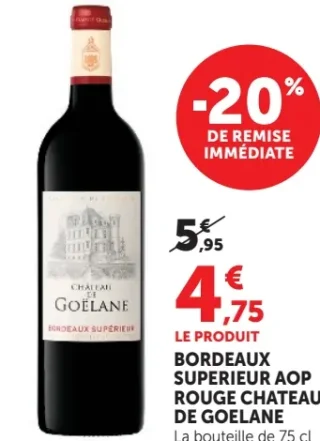 Bordeaux Supérieur AOP Rouge Chateau de Goëlane