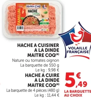Haché à cuisiner à la dinde Maître CoQ