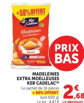 Madeleines Extra Moelleuses Ker Cadelac