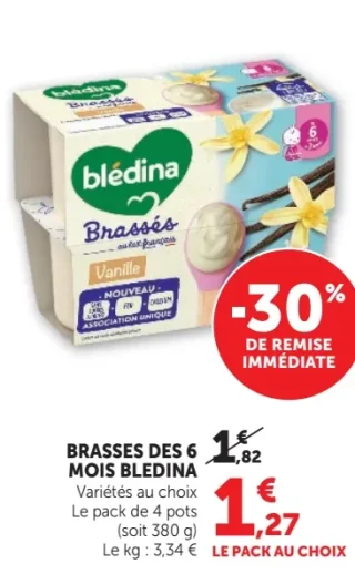 Brassés des 6 mois Blédina