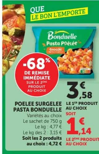Poelee Surgelee Pasta Bonduelle