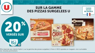 La gamme des pizzas surgelées U