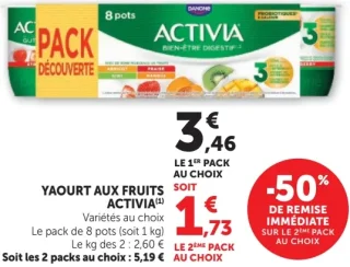 Yaourt aux fruits Activia