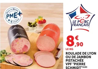 Roulade de Lyon ou de jambon pistachée VPF "Pierre Schmidt"