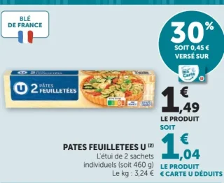 Pates feuilletees U