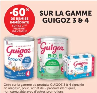 Gamme de produits Guigoz 3 & 4
