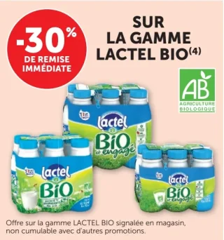 Gamme Lactel Bio