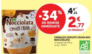 Cereales Crousti Crush Bio Nocciolata Rigoni di Asiago