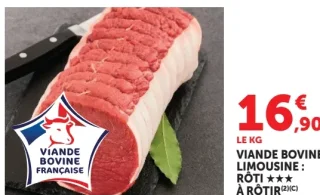 Viande Bovine Limousine : Rôti à rôtir
