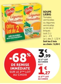 Soupe Liebig Tomates vermicelles ou légumes vermicelles