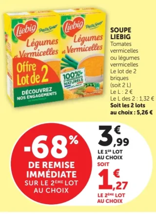 Soupe Liebig Tomates vermicelles ou légumes vermicelles