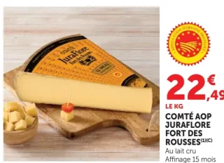 Comté AOP Juraflore Fort des Rousses