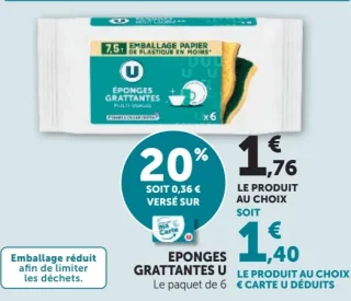 Éponges grattantes U