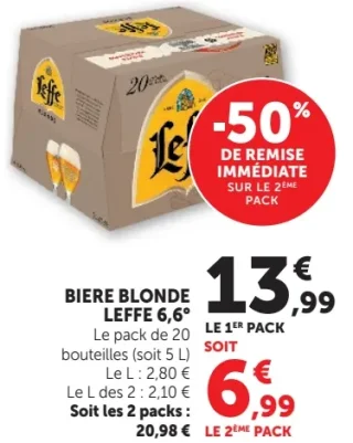 Biere Blonde Leffe 6,6°