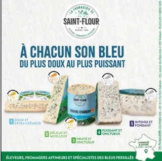 Assortiment de fromages bleus Saint-Flour