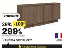 Buffet 4 portes Bélize
