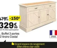 Buffet 3 portes / 2 tiroirs Costal