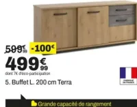 Buffet L. 200 cm Terra