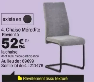 Chaise Méredite