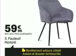 Fauteuil Honoré