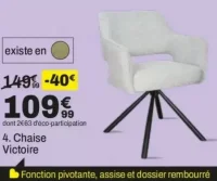 Chaise Victoire