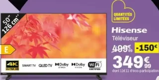 Téléviseur Hisense 50'' 126 cm