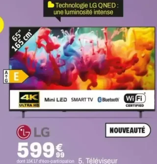 Téléviseur Mini LED LG 65" (165 cm)
