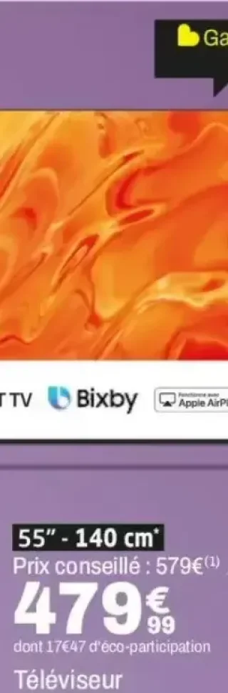 Téléviseur LED Samsung 55" (140 cm)