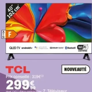 Téléviseur TCL 40S5L 40"