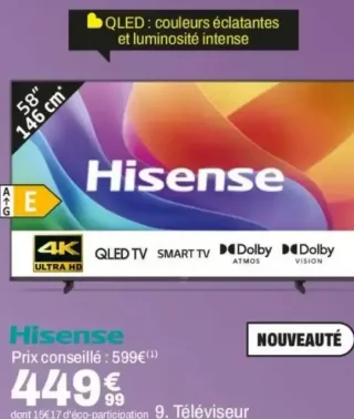 Téléviseur Hisense 58Q7S 58"