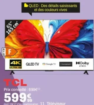 Téléviseur TCL 65T69C 65"